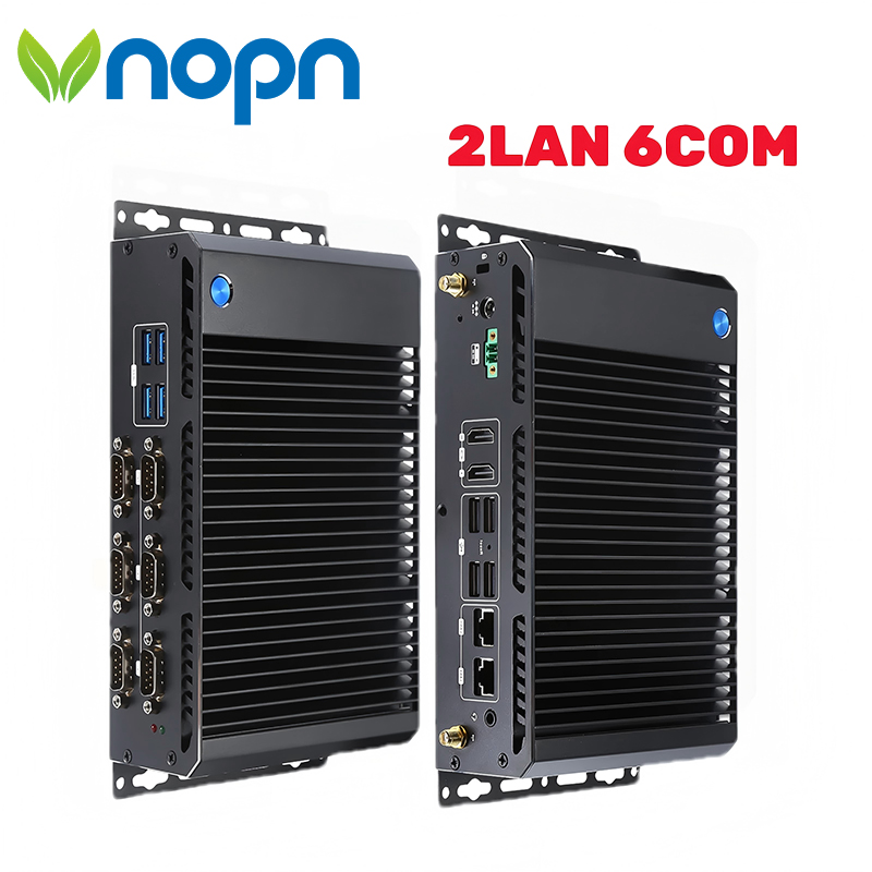 Fanless Industrial Pc Rs485 Core I7 - VNOPN Fanless Industrial Mini PC Dual