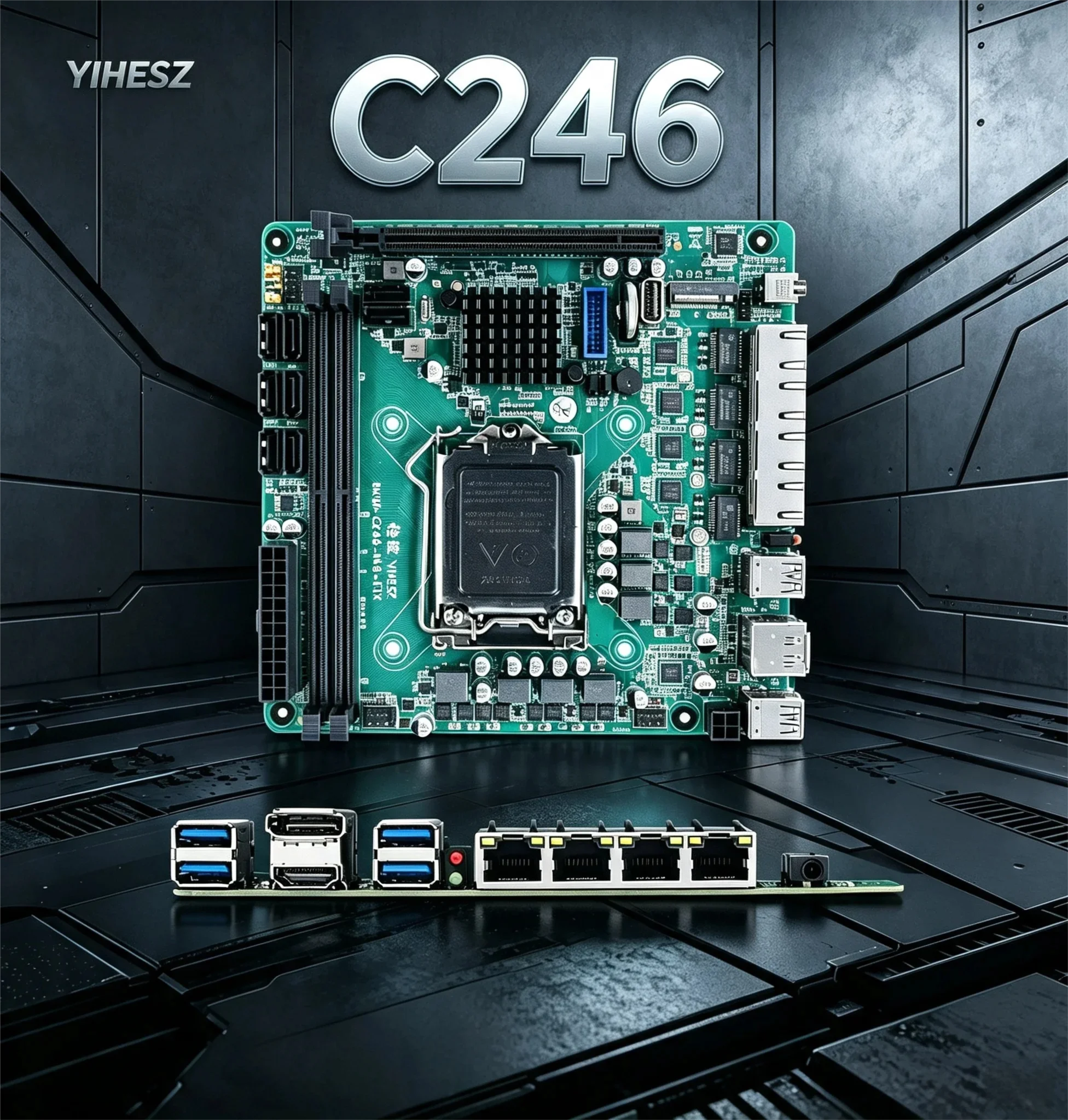 C246 ITX NAS Motherboard Suppo - огляд і ціна Nas Motherboard 8 Sata Mini Itx
