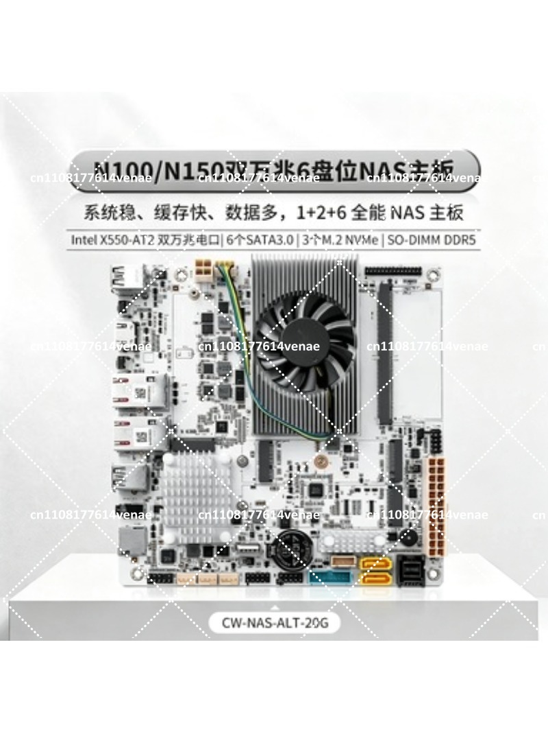 NAS Motherboard 8-Bay with N10 - огляд і ціна Nas Motherboard 8 Sata Mini Itx