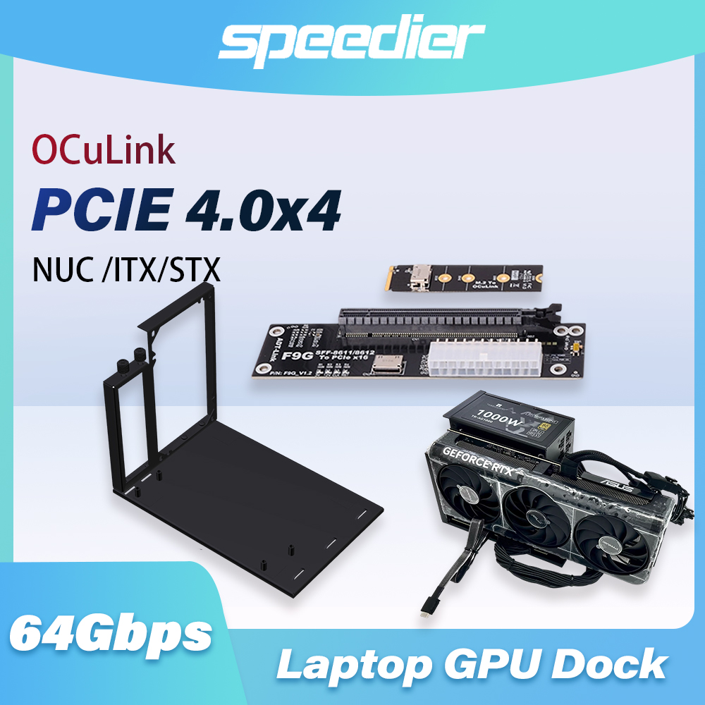 F9G 64Gbps OcuLink to PCIE 4.0 - огляд і ціна Oculink Egpu Mini Pc