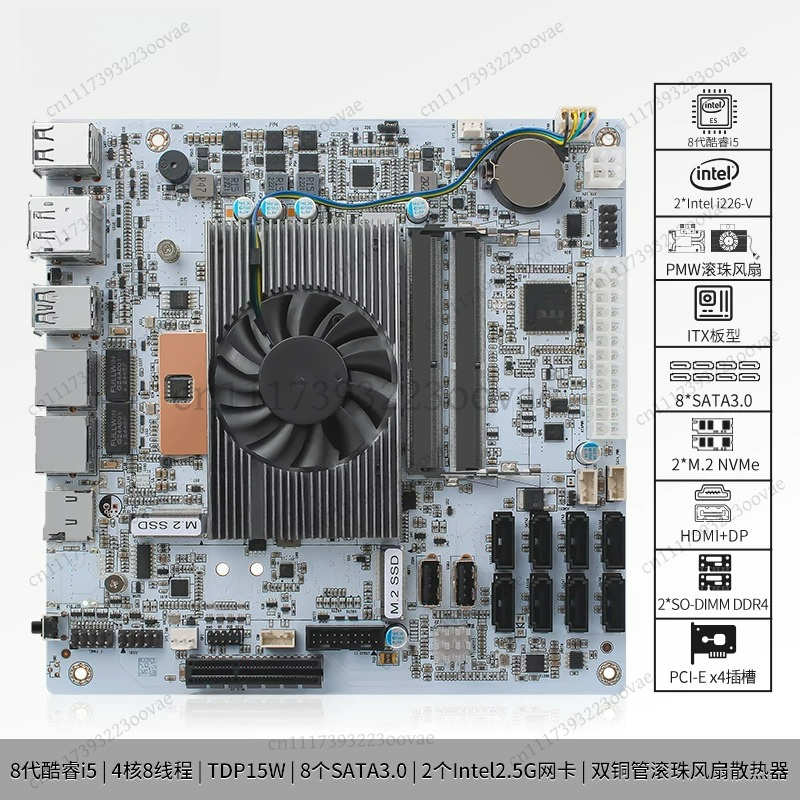 Df 8 Bay NAS Motherboard I5-82 - огляд і ціна Nas Motherboard 8 Sata Mini Itx
