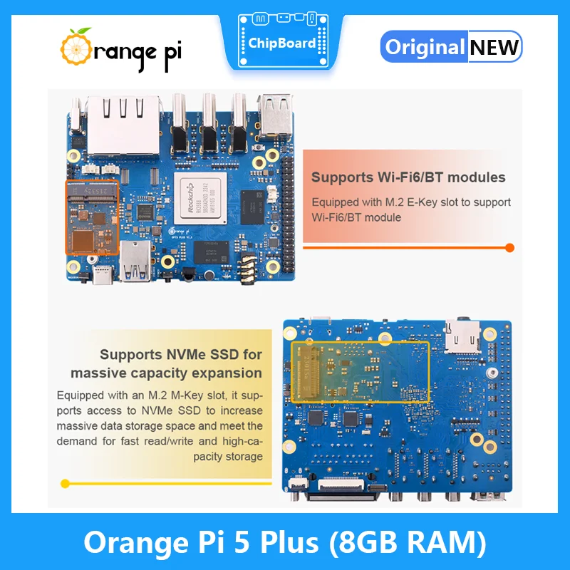 Orange Pi 5 Plus 8GB RAM RK358 - огляд і ціна Orange Pi 5 Plus 16Gb