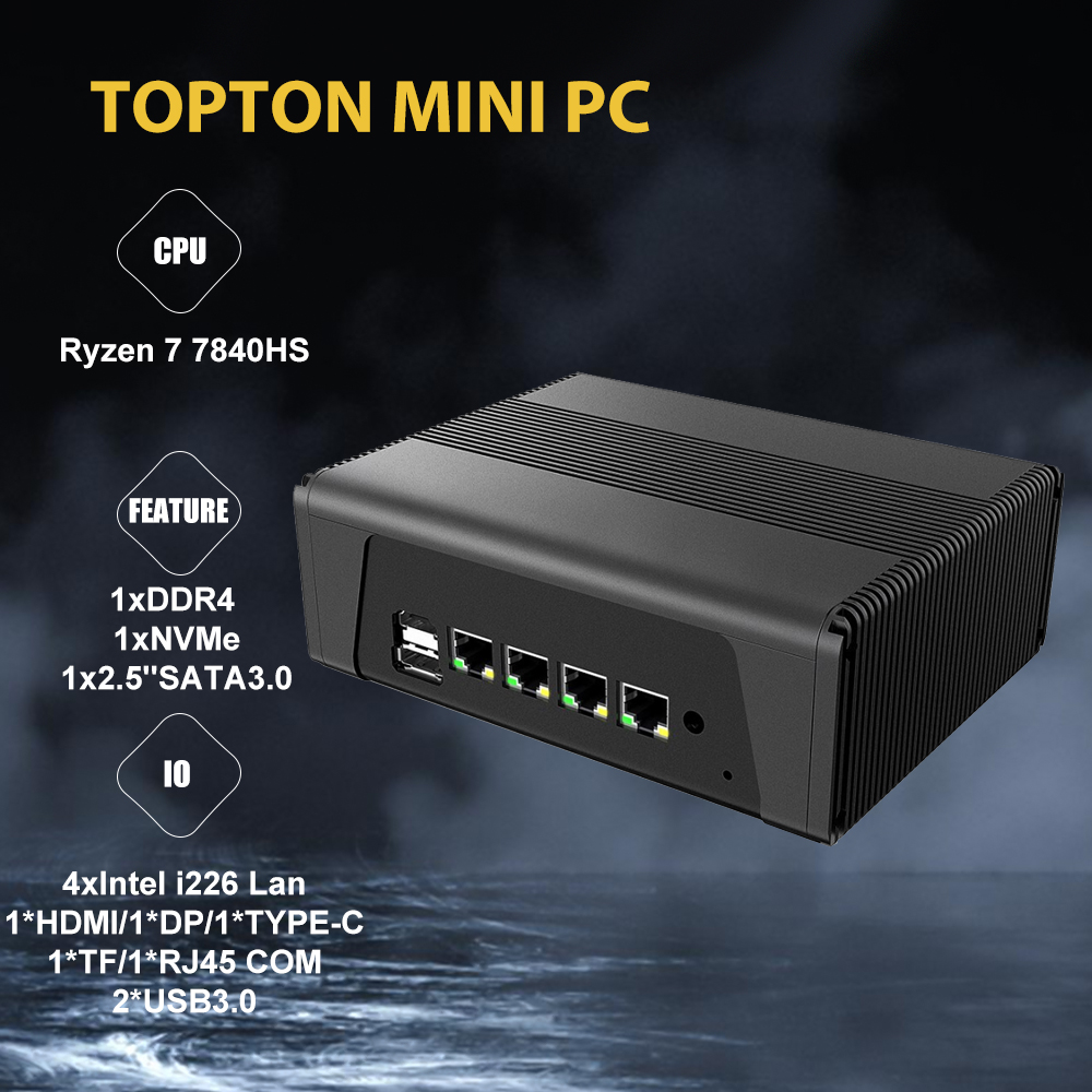 Super Deal Mini Soft Router AM - огляд і ціна Amd Ryzen 7 7840Hs Mini Pc