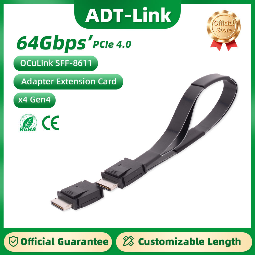 ADT-Link  PCI-E 4.0 X4 SFF-861 - огляд і ціна Oculink Egpu Mini Pc