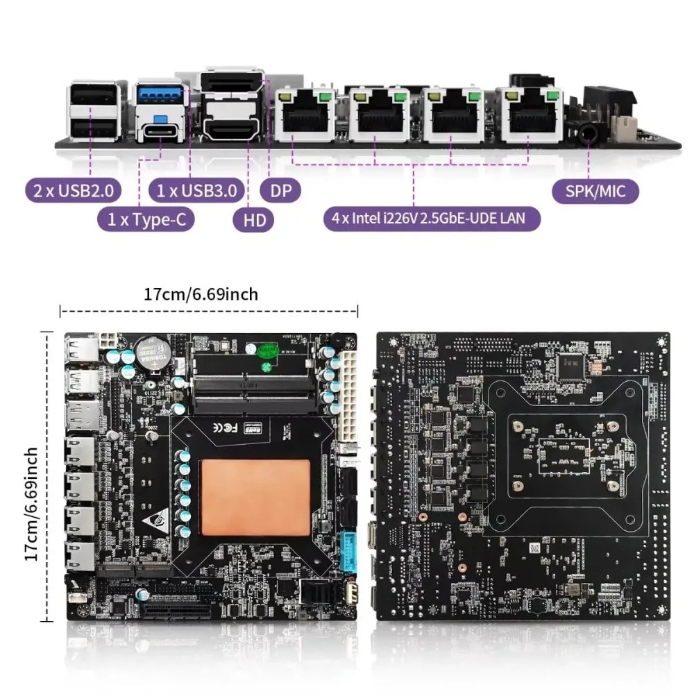 ITX NAS Motherboard with 11th  - огляд і ціна Nas Motherboard 8 Sata Mini Itx