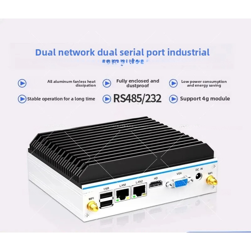 Mini Industrial PC - Quad-Core - огляд і ціна Fanless Industrial Pc Rs485 Core I7
