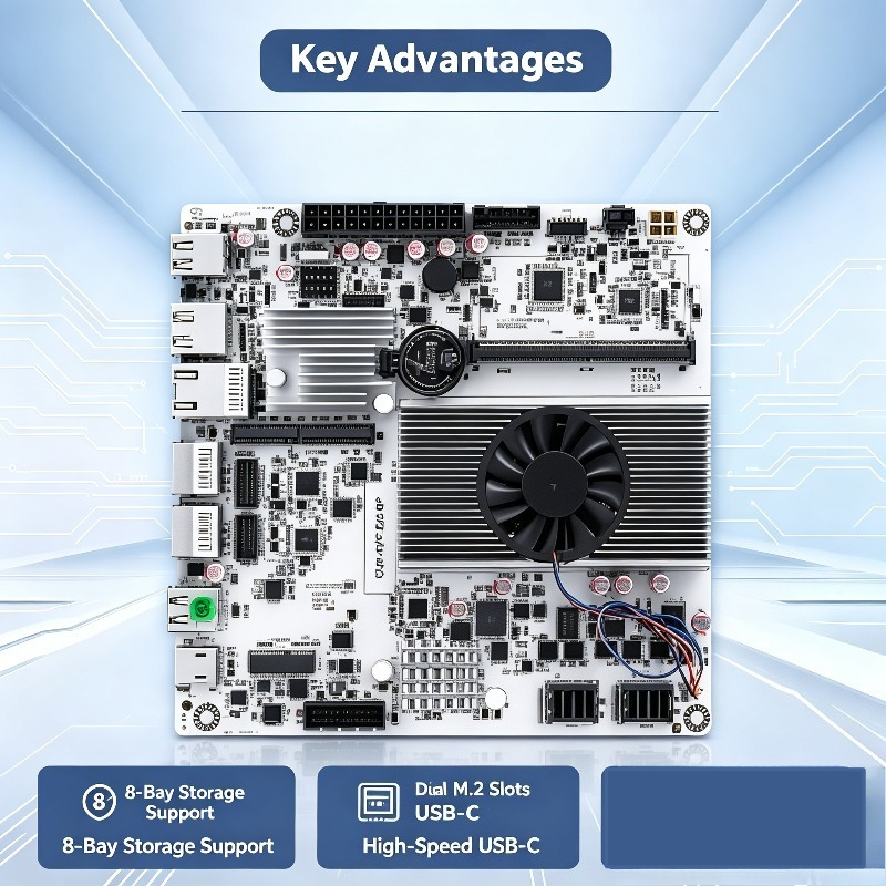 Mini ITX NAS Motherboard with  - огляд і ціна Nas Motherboard 8 Sata Mini Itx