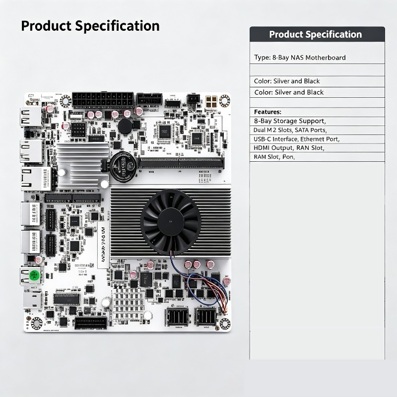 Mini ITX NAS Motherboard with  - огляд і ціна Nas Motherboard 8 Sata Mini Itx