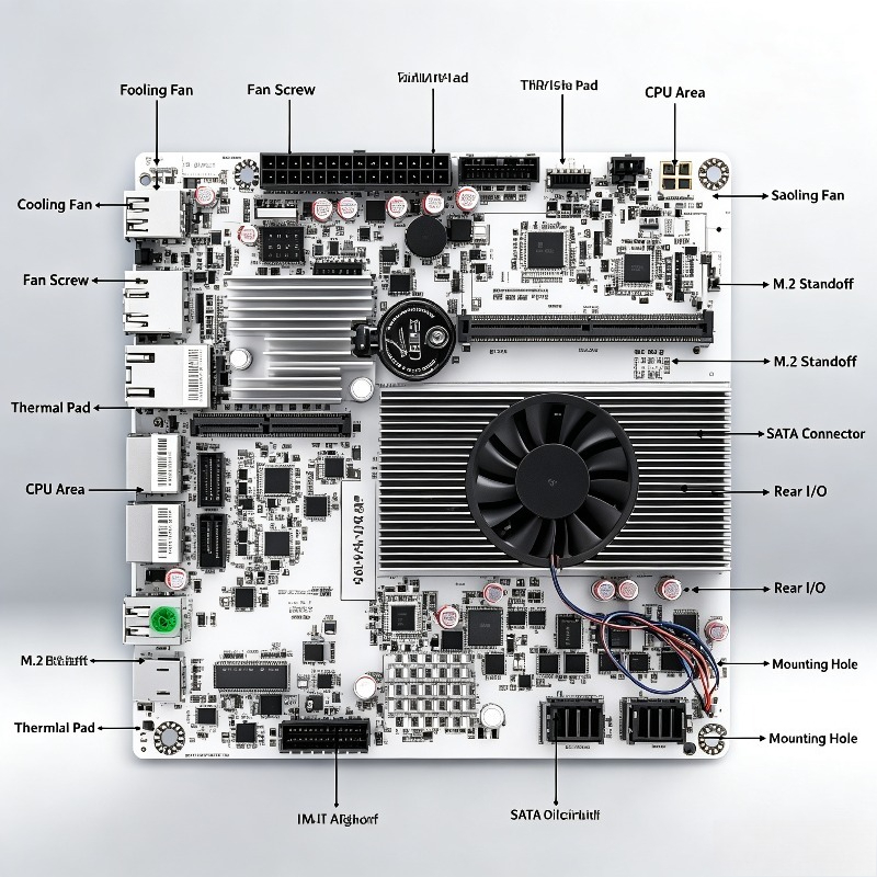 Mini ITX NAS Motherboard with  - огляд і ціна Nas Motherboard 8 Sata Mini Itx