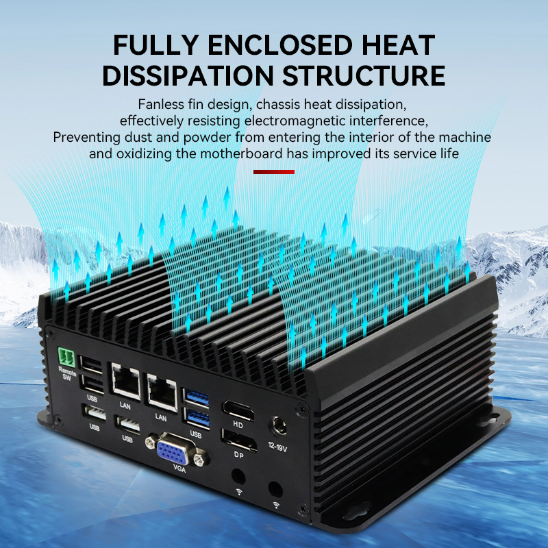 Quad Core N95 N97 Mini PC RS48 - огляд і ціна Fanless Industrial Pc Rs485 Core I7