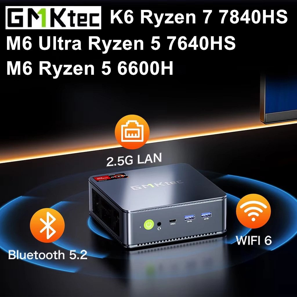 GMKtec Gaming Mini PC K6 M6 Ul - огляд і ціна Amd Ryzen 7 7840Hs Mini Pc