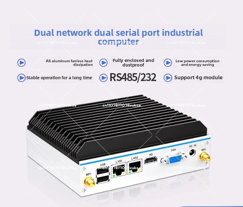 Mini Industrial PC - Quad-Core - огляд і ціна Fanless Industrial Pc Rs485 Core I7