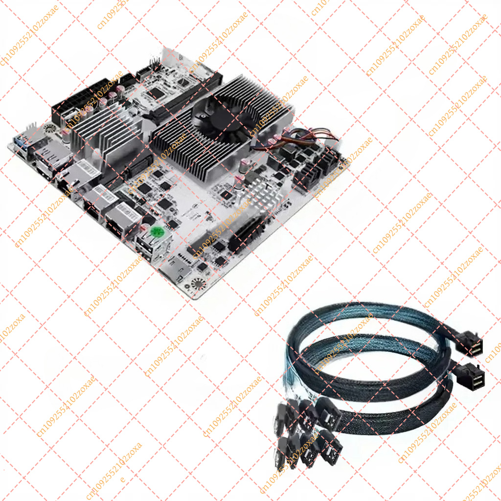 N150 N100 N305 Firewall Mother - огляд і ціна Nas Motherboard 8 Sata Mini Itx