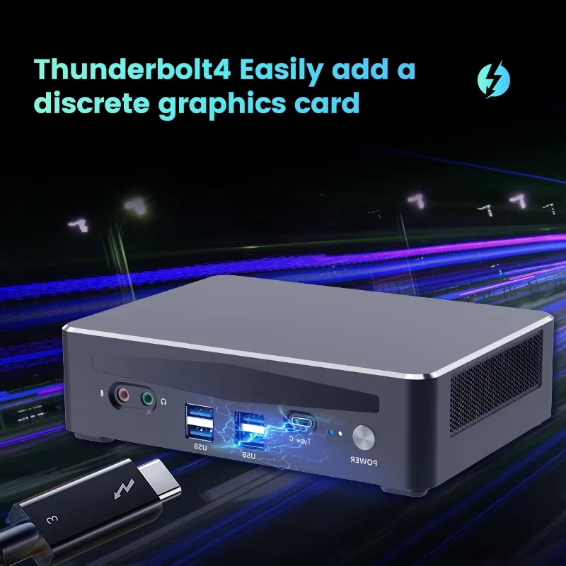 Topton Gaming 4 NAS Mini PC Co - огляд і ціна Intel Core I9 13900H Mini Pc