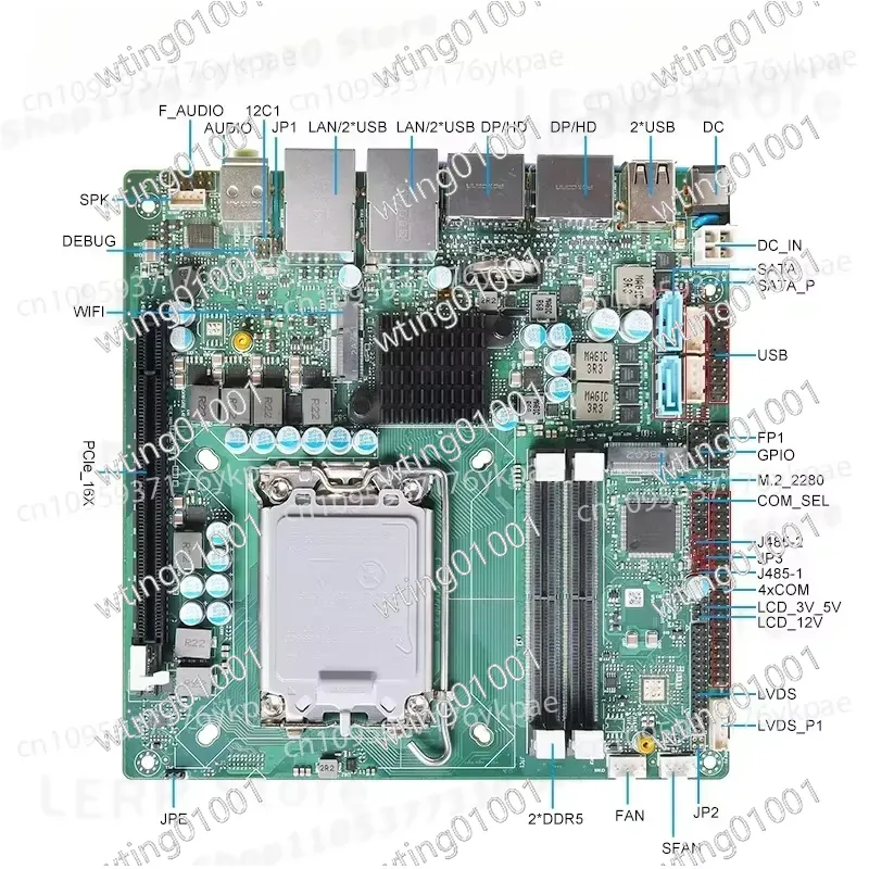 for 13th Gen Mini ITX Motherbo - огляд і ціна Lga1700 Itx Motherboard Ddr5