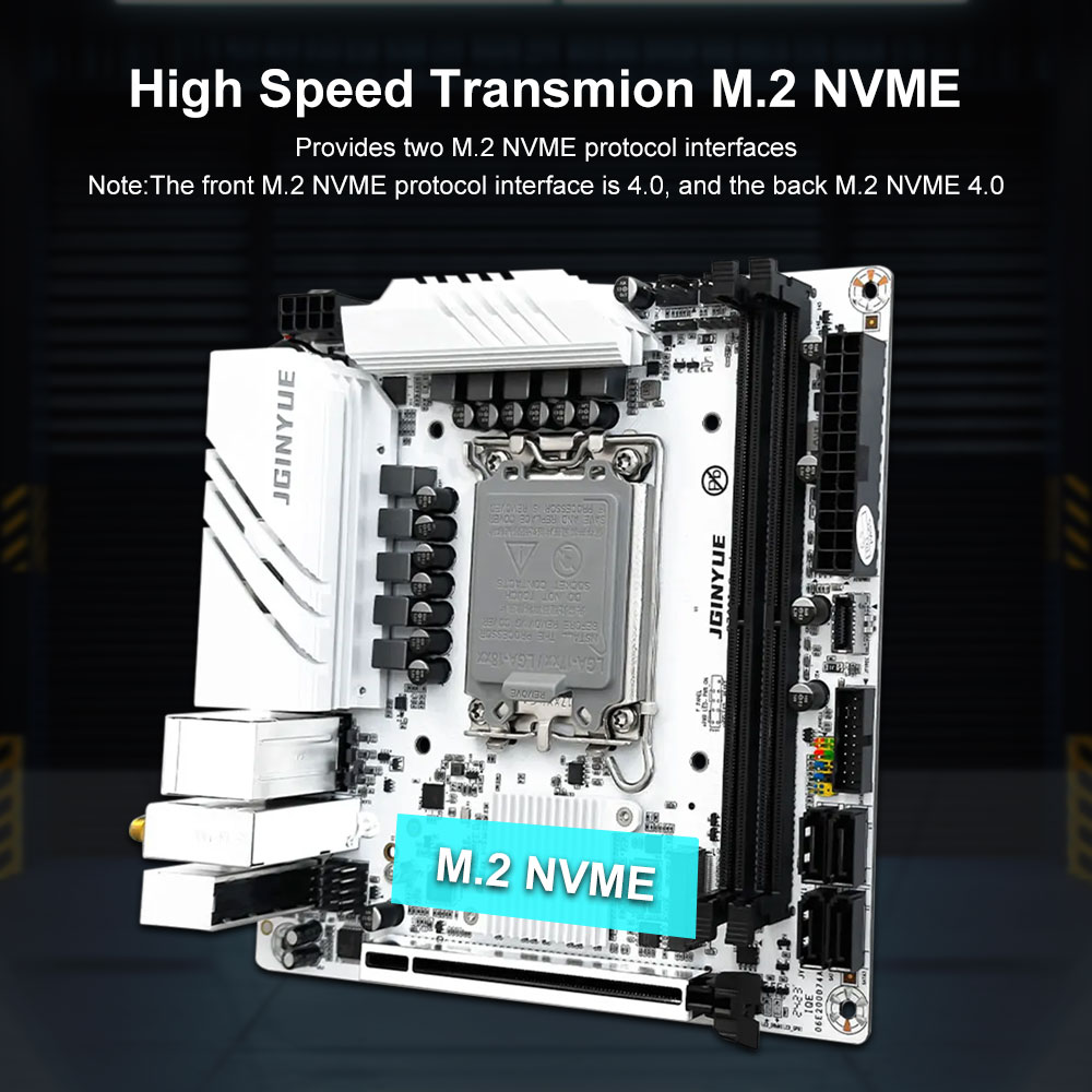 JGINYUE B760 Motherboard LGA 1 - огляд і ціна Lga1700 Itx Motherboard Ddr5