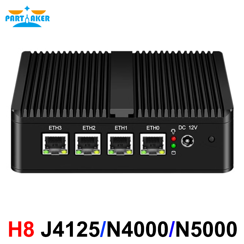 Partaker Fanless pfSense Route - огляд і ціна Pfsense Firewall Router 2.5G 4 I226