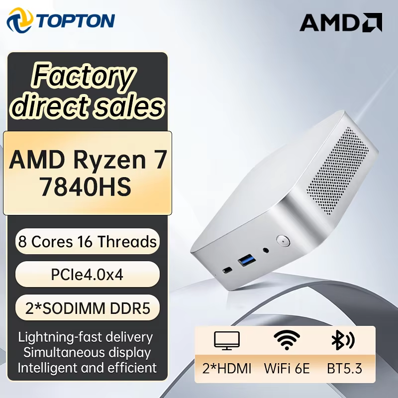 Topton AMD Ryzen 7 7840HS Gami - огляд і ціна Amd Ryzen 7 7840Hs Mini Pc