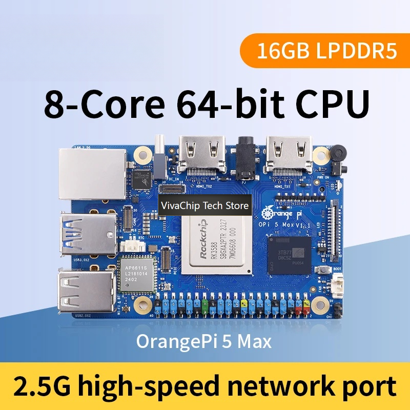 VivaChip TechOrange Pi 5 Max 1 - огляд і ціна Rockchip Rk3588 Development Board