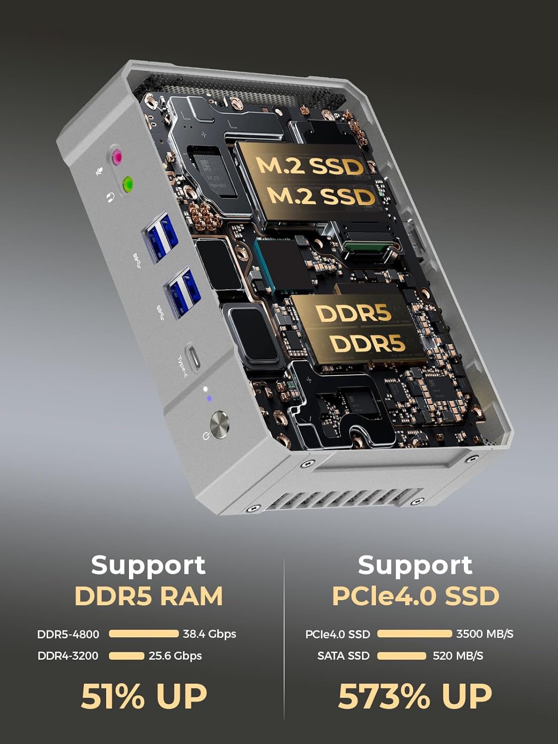 Yohirs 13th Gen i9 13900H i7 1 - огляд і ціна Intel Core I9 13900H Mini Pc